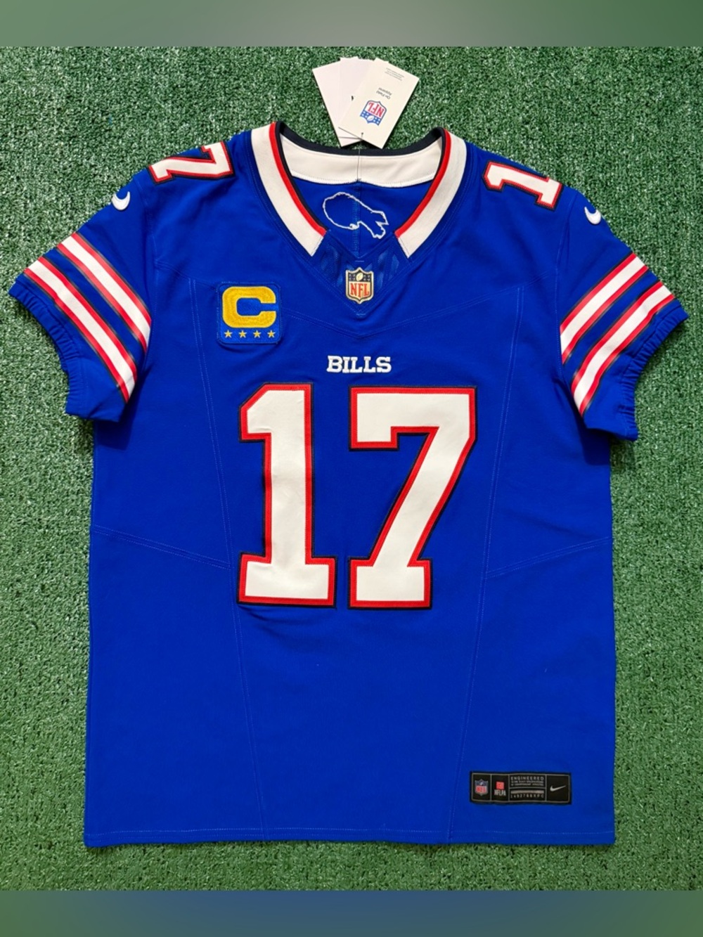Authentic Josh Allen Buffalo Bills Blue Nike Vapor Fuse Elite Jerseys